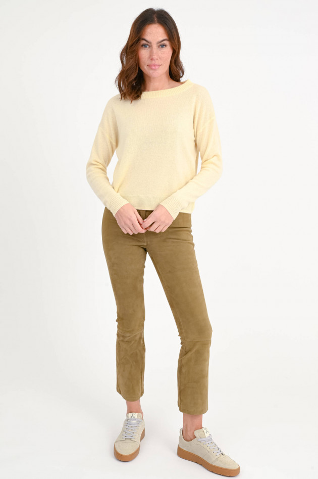 Allude Cashmere-Pullover in Hellgelb