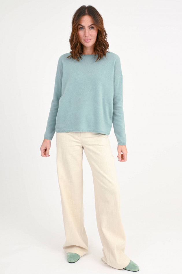 Allude Pullover mit U-Boot-Ausschnitt in Mint