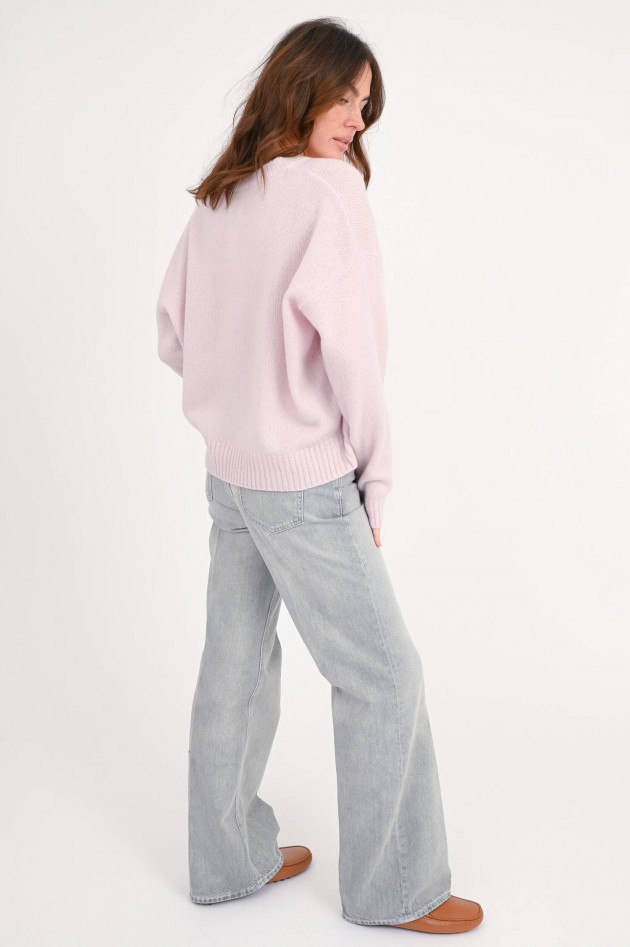 Allude Pullover aus feinstem Cashmere-Seide in Rosa