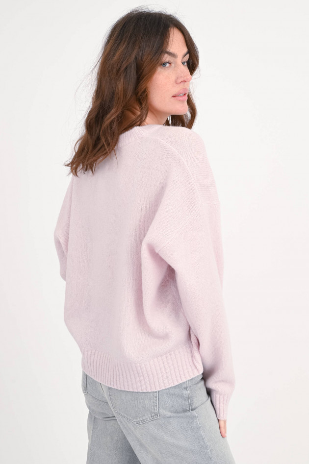 Allude Pullover aus feinstem Cashmere-Seide in Rosa