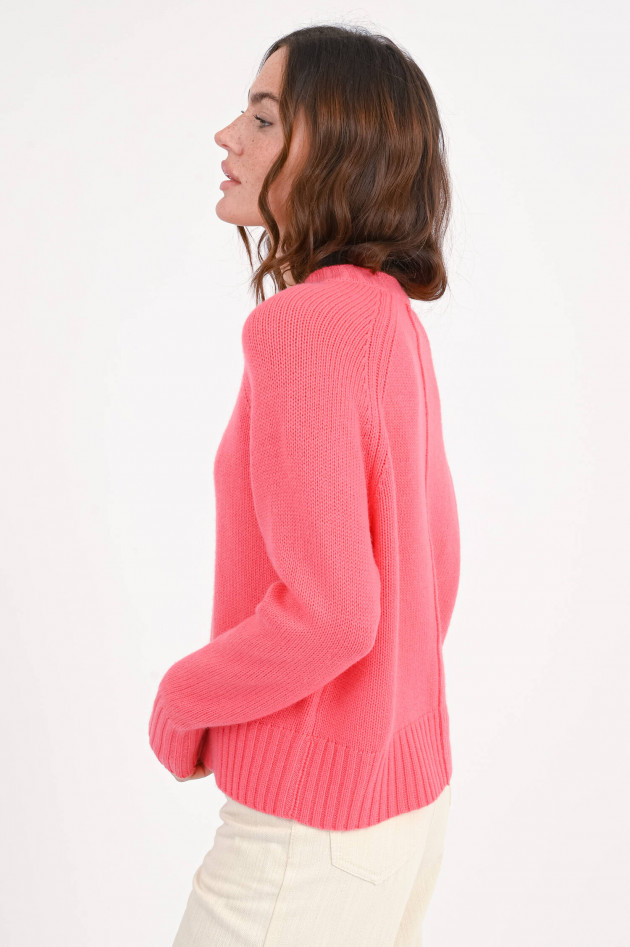 Allude Pullover aus Woll-Cashmere-Mix in Tangerine