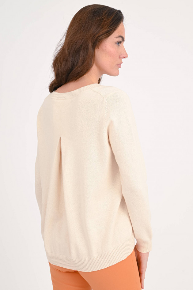Allude Pullover mit Kellerfalte in Blushed Peach