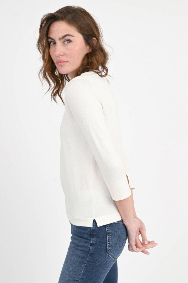 Allude Feinstrick Pullover in Creme