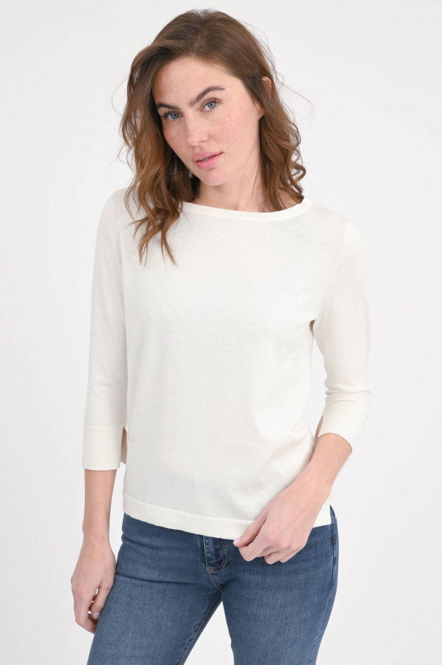 Allude Feinstrick Pullover in Creme