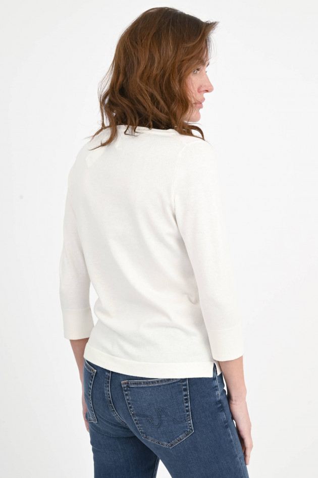 Allude Feinstrick Pullover in Creme
