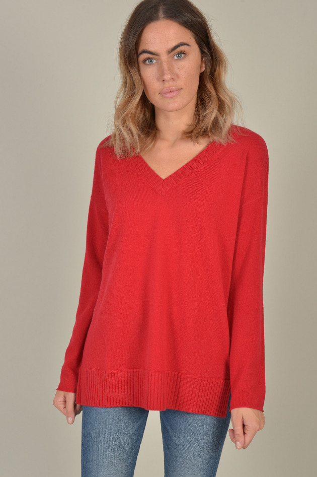 Allude Pullover aus Cashmere in Rot