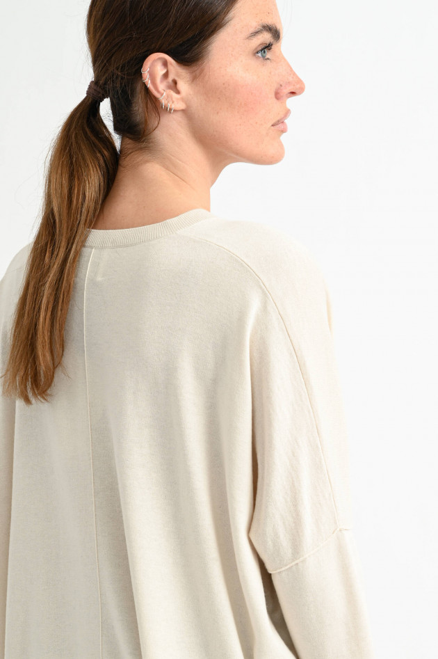 Allude Pullover mit Fledermausärmel in Natur