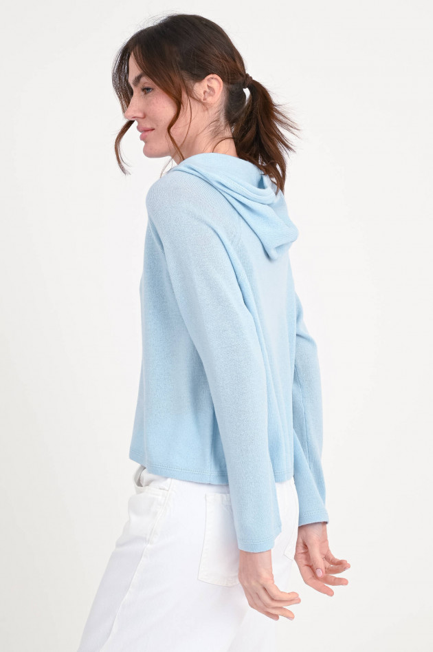 Allude Woll-Cashmere-Hoodie in Hellblau