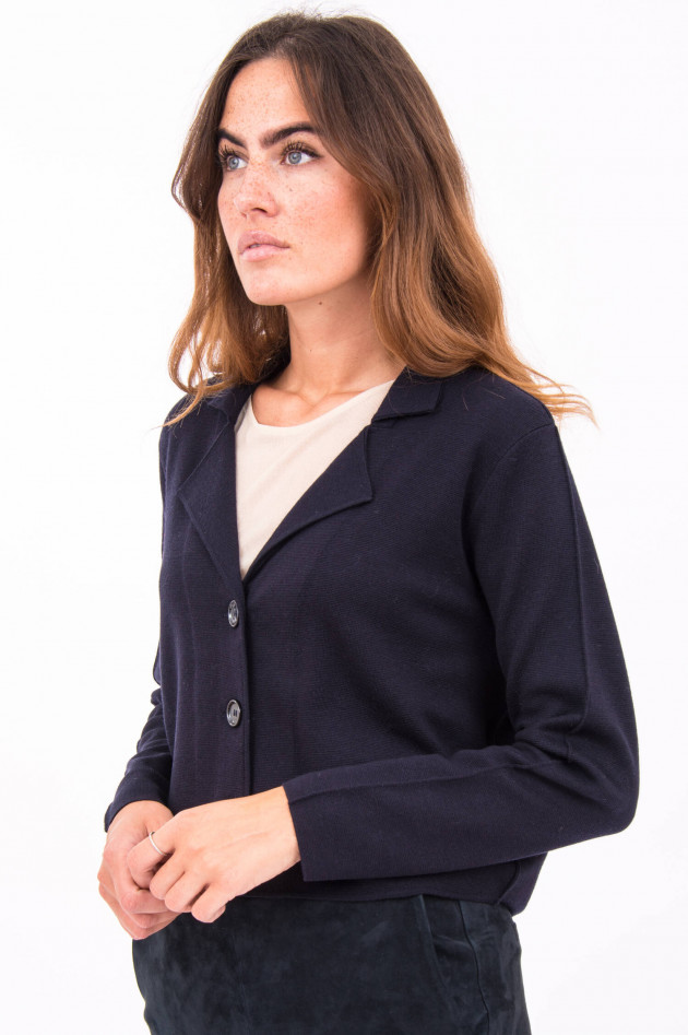 Allude Elegante Stickjacke in Marine