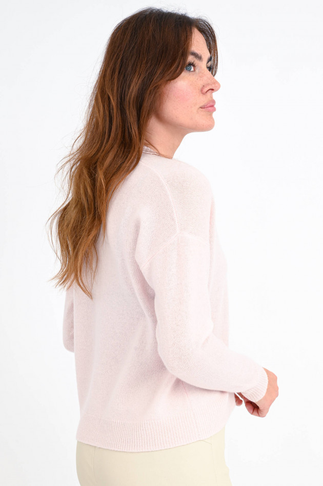 Allude Feinstrickweste aus Cashmere in Hellrosa