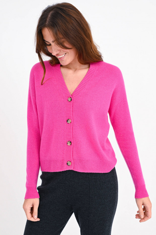 Allude Feinstrickweste aus Cashmere in Pink