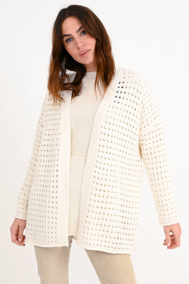 Allude Grobstrick Cardigan in Natur