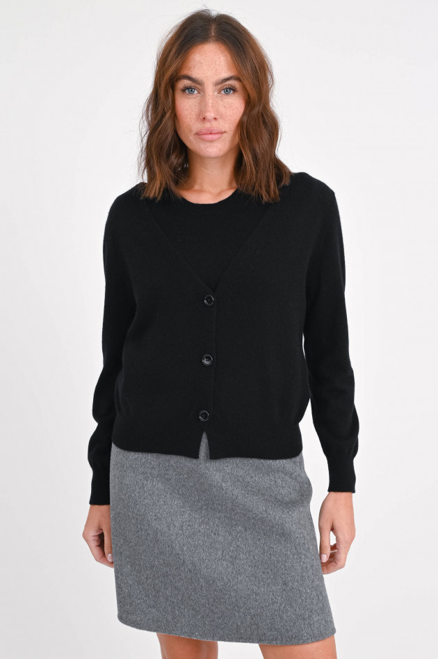 Allude Strickweste aus Cashmere in Schwarz