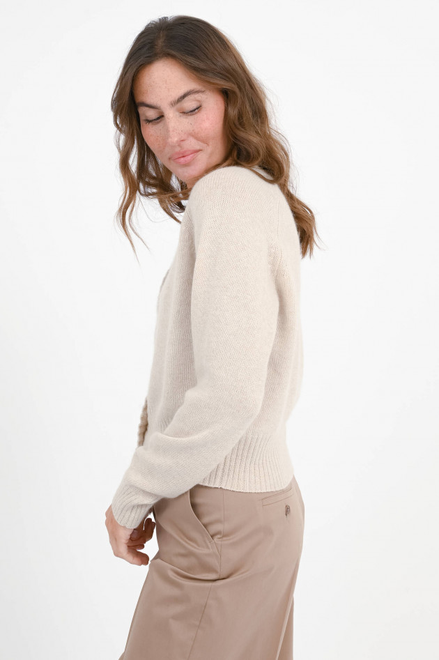 Allude Cardigan aus Cashmere in Hellbeige