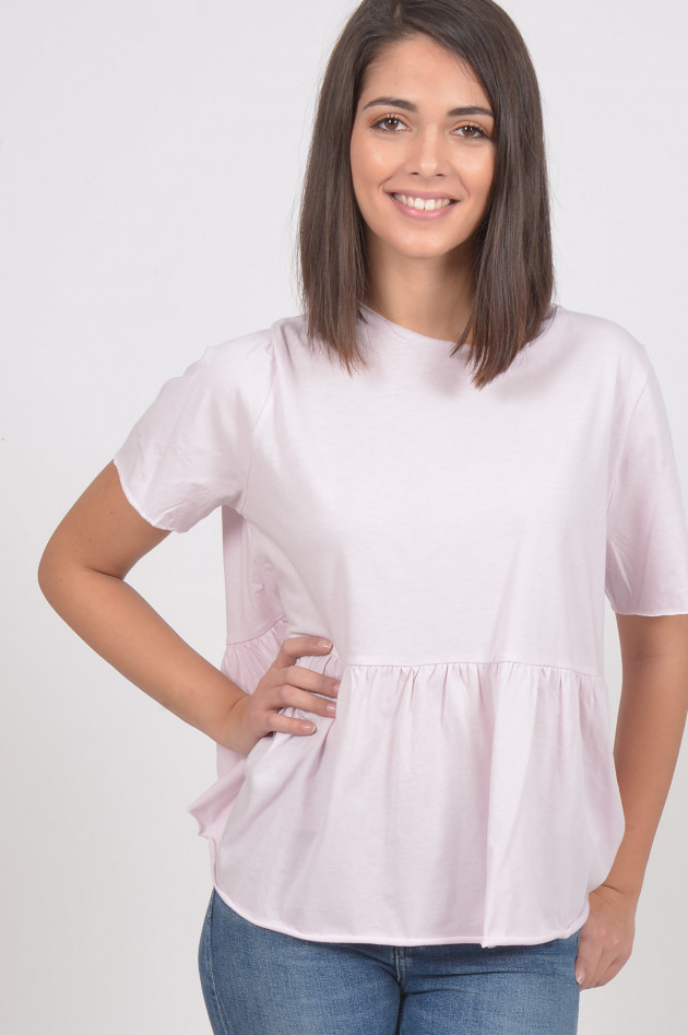 Allude Shirt mit Rüschen in Rosa