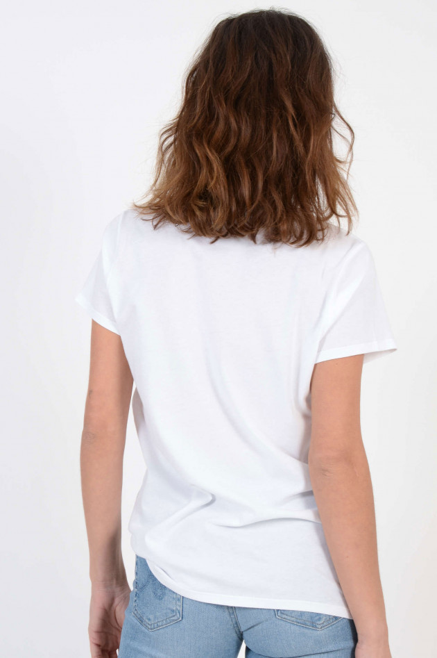 Allude T-Shirt SAINT TROPEZ in Weiß