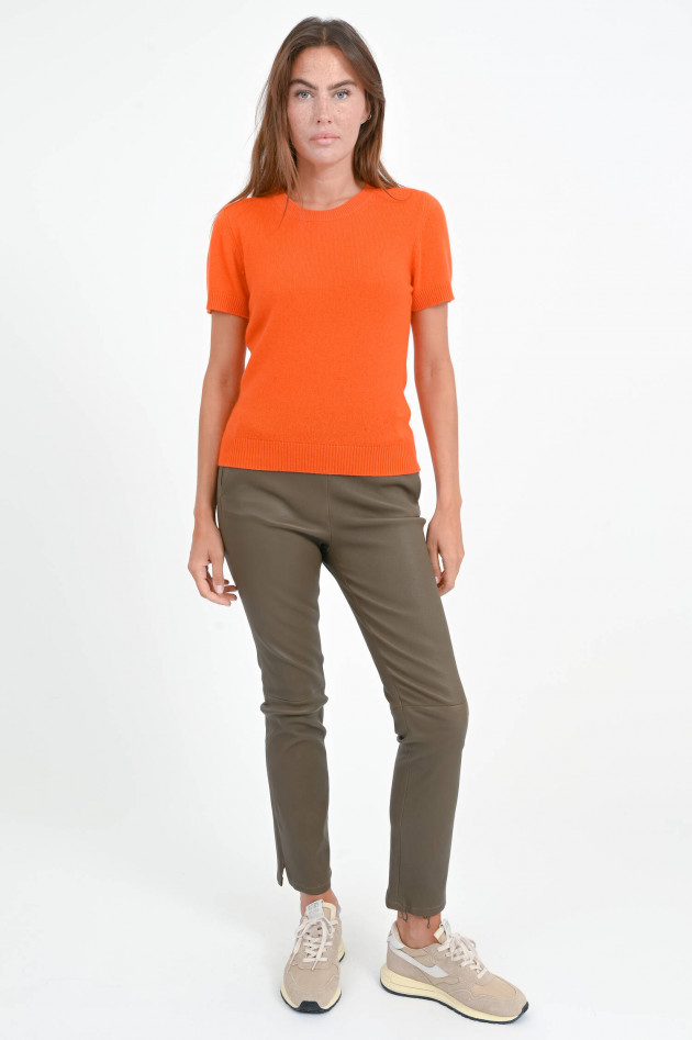 Allude Cashmere-Strickshirt in Orange