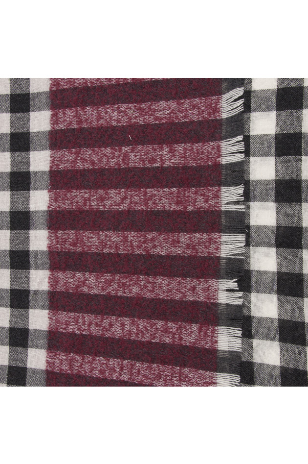 Altea Schal Schwarz/Weiß/ Rot