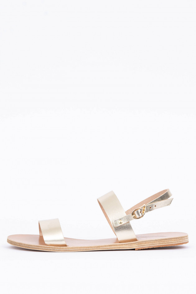 Ancient Greek Sandals Sandale CLIO in Platin