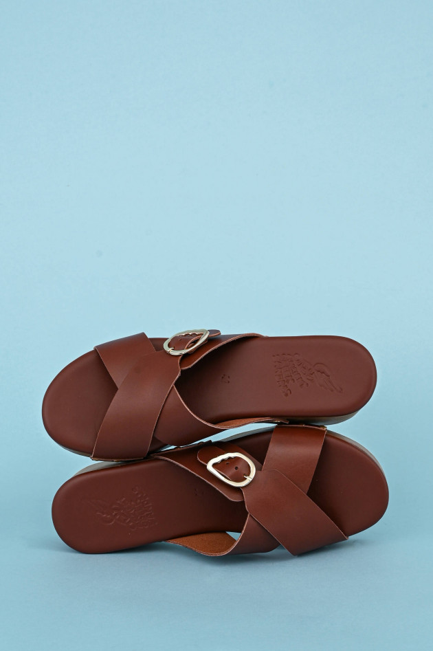 Ancient Greek Sandals Pantolette MARILISA in Braun