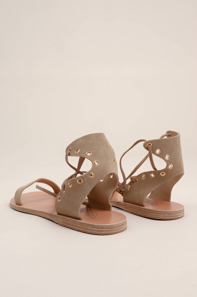 Ancient Greek Sandals Römersandale mit Nieten in Taupe