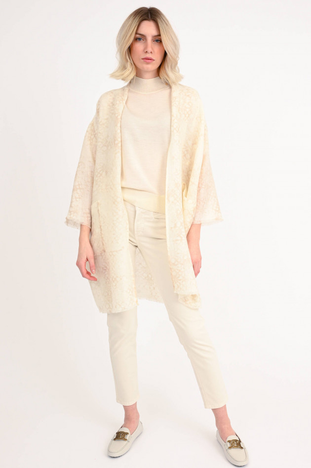 andrea's 1947 Cardigan LONG LACE in Beige