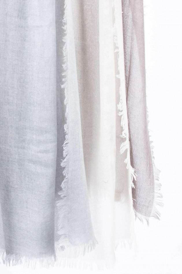 andrea's 1947 Kaschmirschal in Creme/Grau