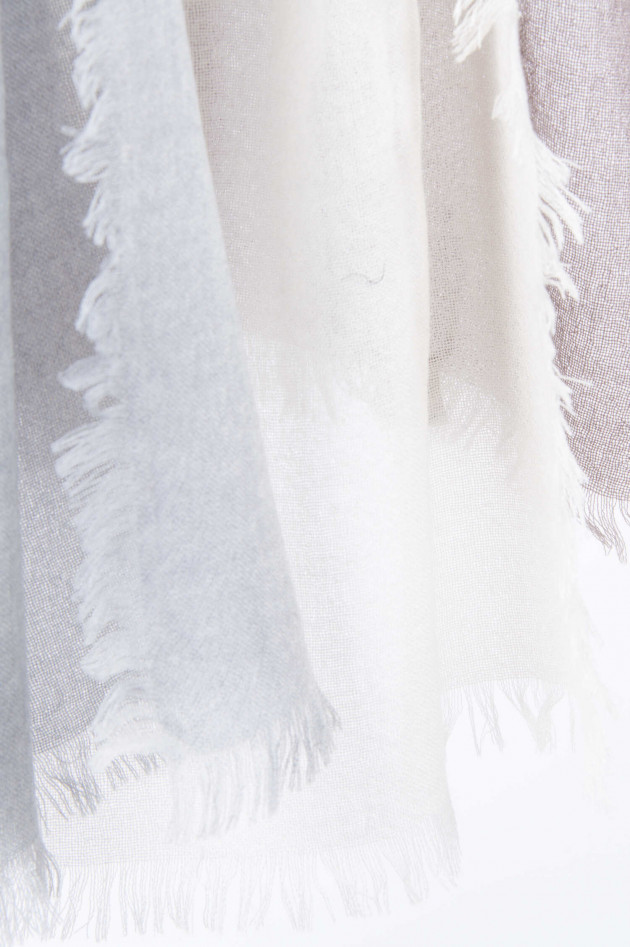 andrea's 1947 Kaschmirschal in Creme/Grau