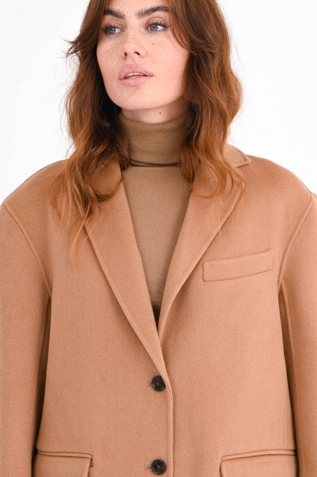 Anine Bing Oversized Blazer QUINN aus Wolle in Camel