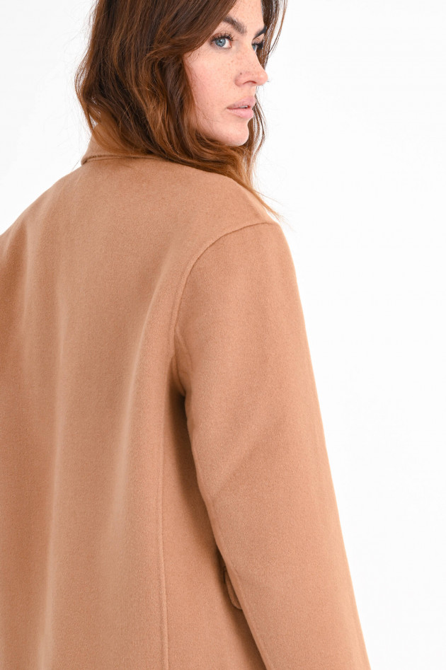 Anine Bing Oversized Blazer QUINN aus Wolle in Camel