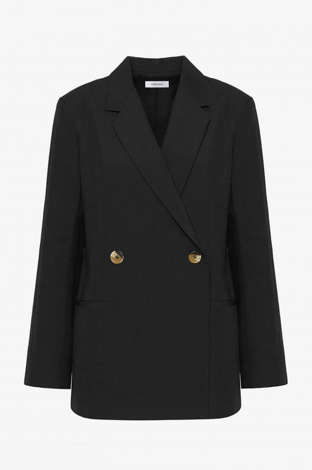 Anine Bing Woll-Mix Blazer KAIA in Schwarz