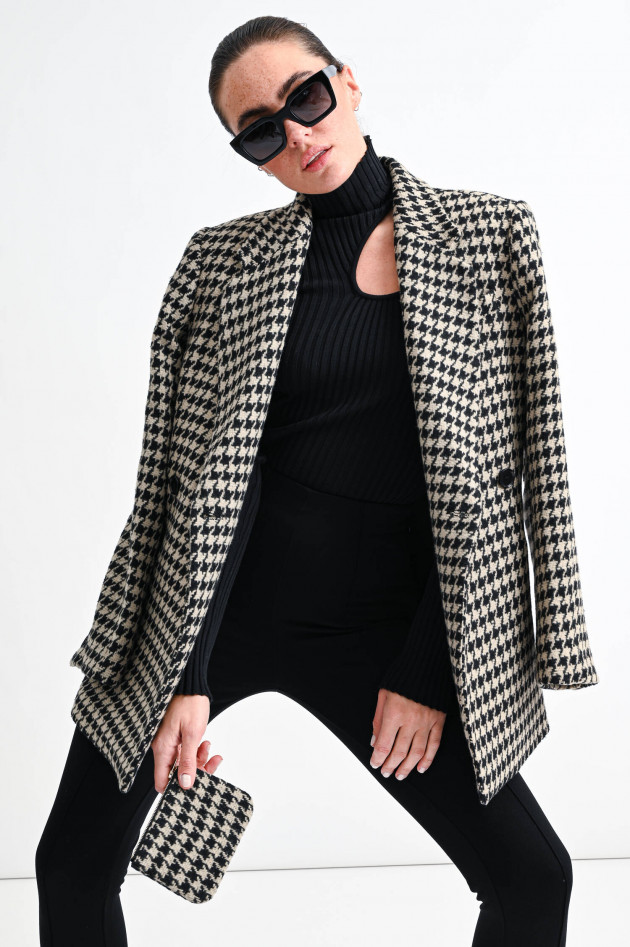 ANINE BING Oversized Blazer KAIA in Schwarz/Beige