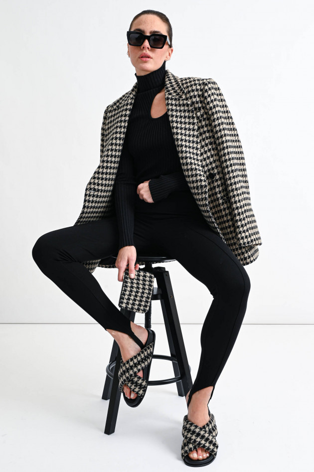 ANINE BING Oversized Blazer KAIA in Schwarz/Beige