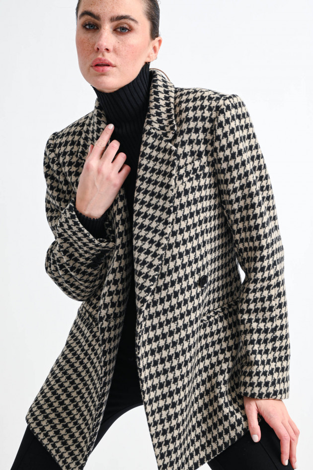 ANINE BING Oversized Blazer KAIA in Schwarz/Beige