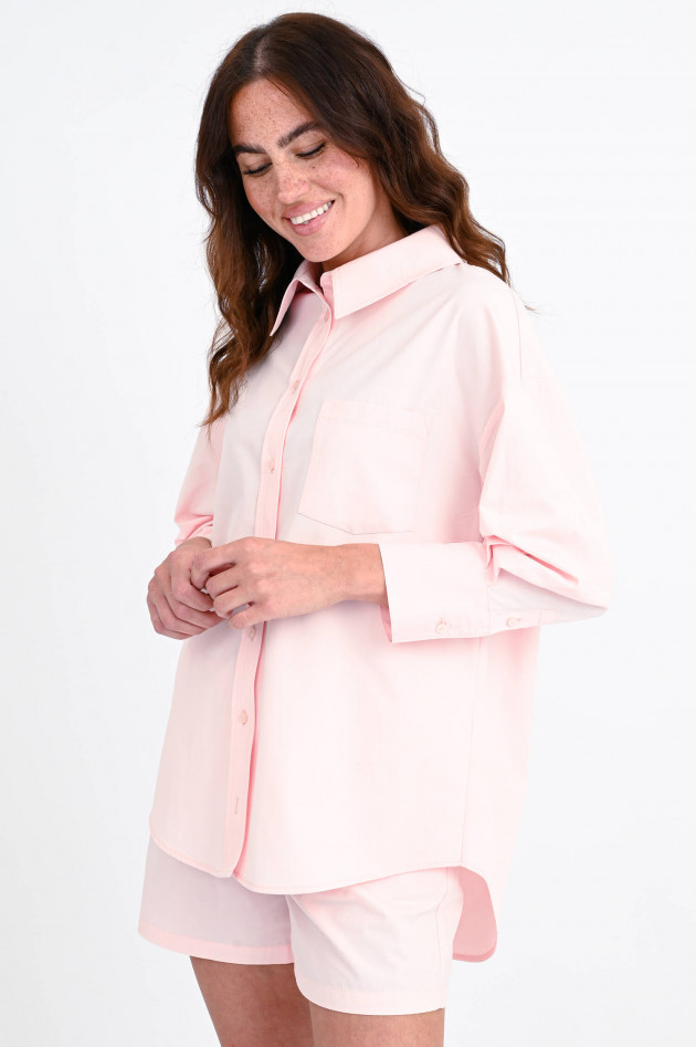 Anine Bing Popeline Bluse MIKA in Rosa