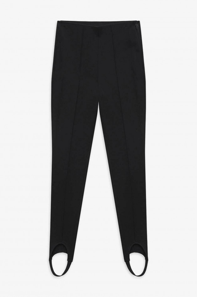 ANINE BING Twill-Legging WEST in Schwarz