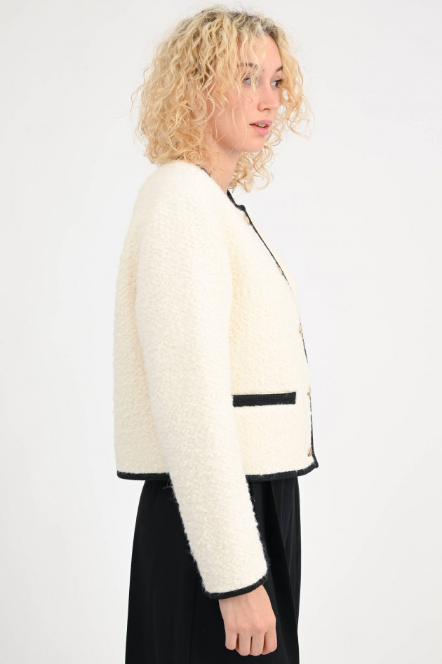 Anine Bing Jacke LOGAN in Ivory/Schwarz