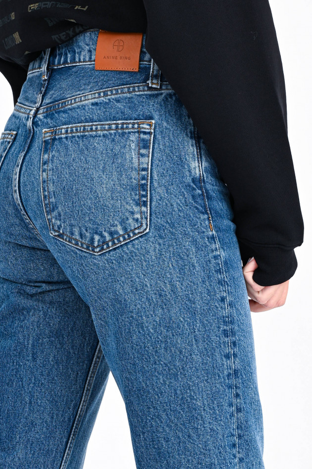 Anine Bing Boyfriend Jeans GAVIN in Mittelblau