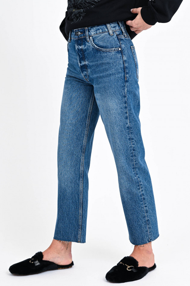 Anine Bing Boyfriend Jeans GAVIN in Mittelblau