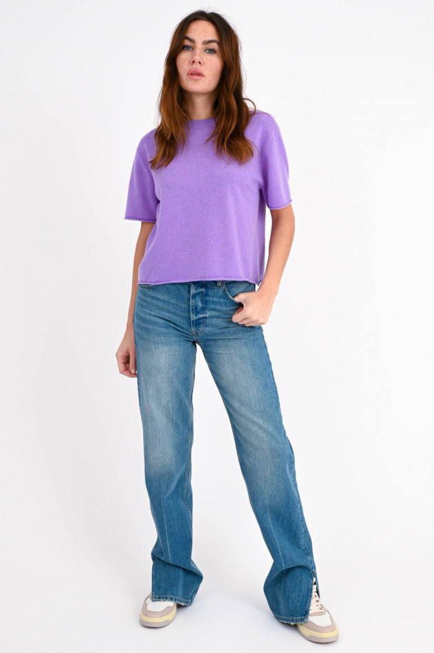 Anine Bing Jeans ROY mit Seitenschlitze in Mittelblau