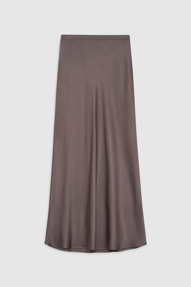 Anine Bing Maxi-Seidenrock BAR in Taupe