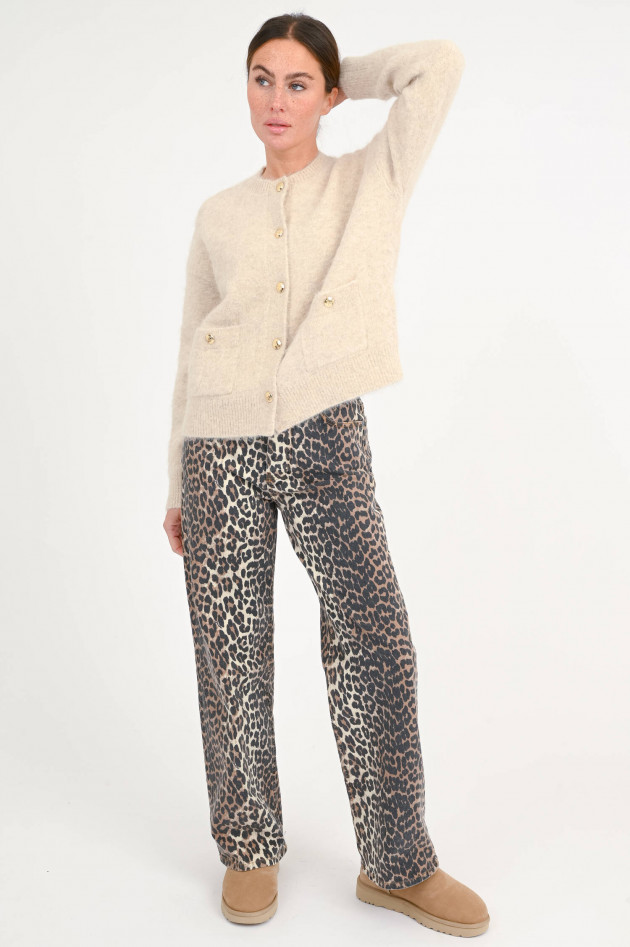 Anine Bing Strickweste aus Alpaka-Mix in Beige