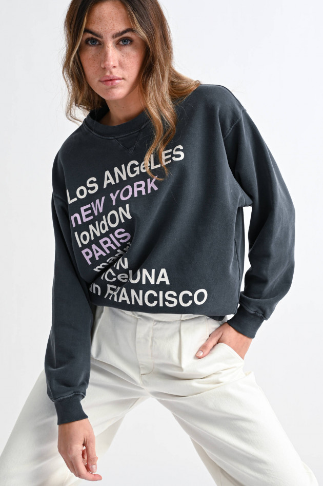 ANINE BING Sweater CITY LOVE in Anthrazit