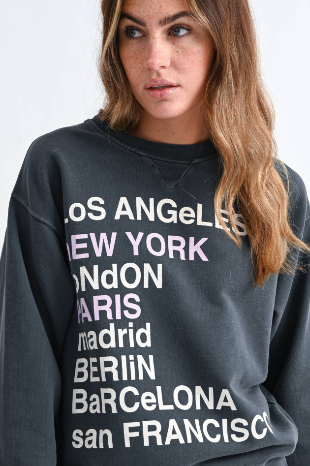 ANINE BING Sweater CITY LOVE in Anthrazit