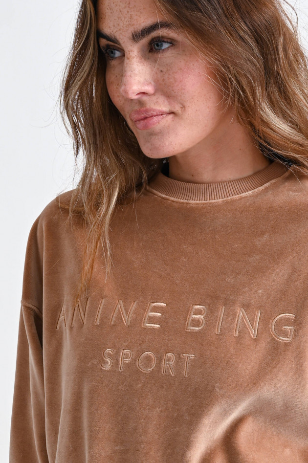 ANINE BING Samtiger Sweater EVAN in Camel