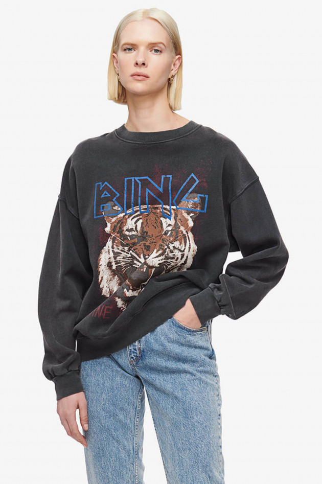 ANINE BING Vintage Sweater TIGER in Anthrazit