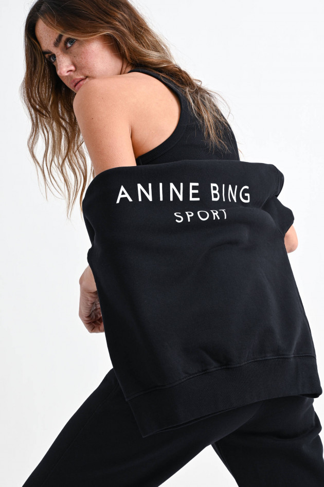 ANINE BING Loose Fit Sweater EVAN in Schwarz