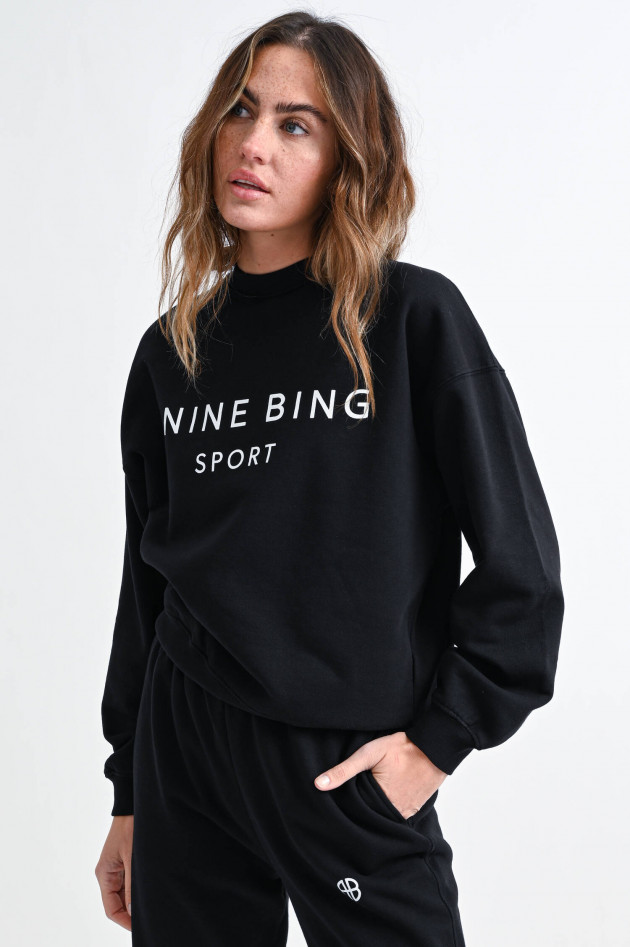 ANINE BING Loose Fit Sweater EVAN in Schwarz