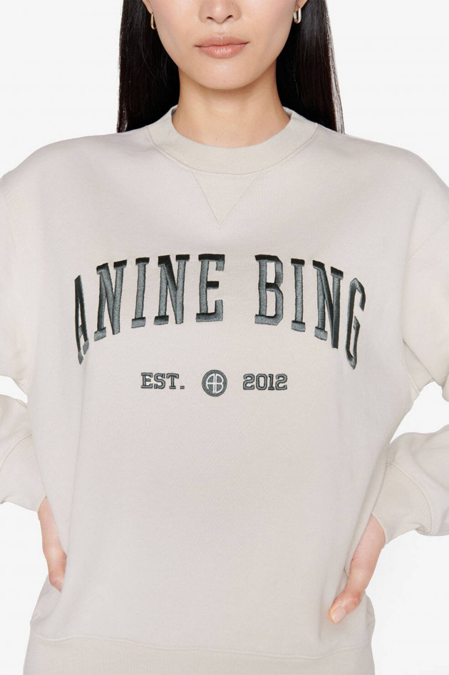 ANINE BING College Sweater RAMONA in Sand