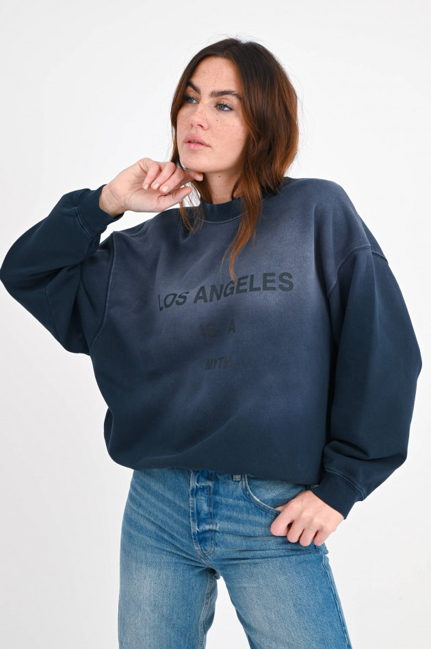 Anine Bing Sweatshirt JACI / LOS ANGELES in Blaugrau